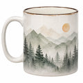 Keramikbecher mit Landschaftsmotiv 350ml