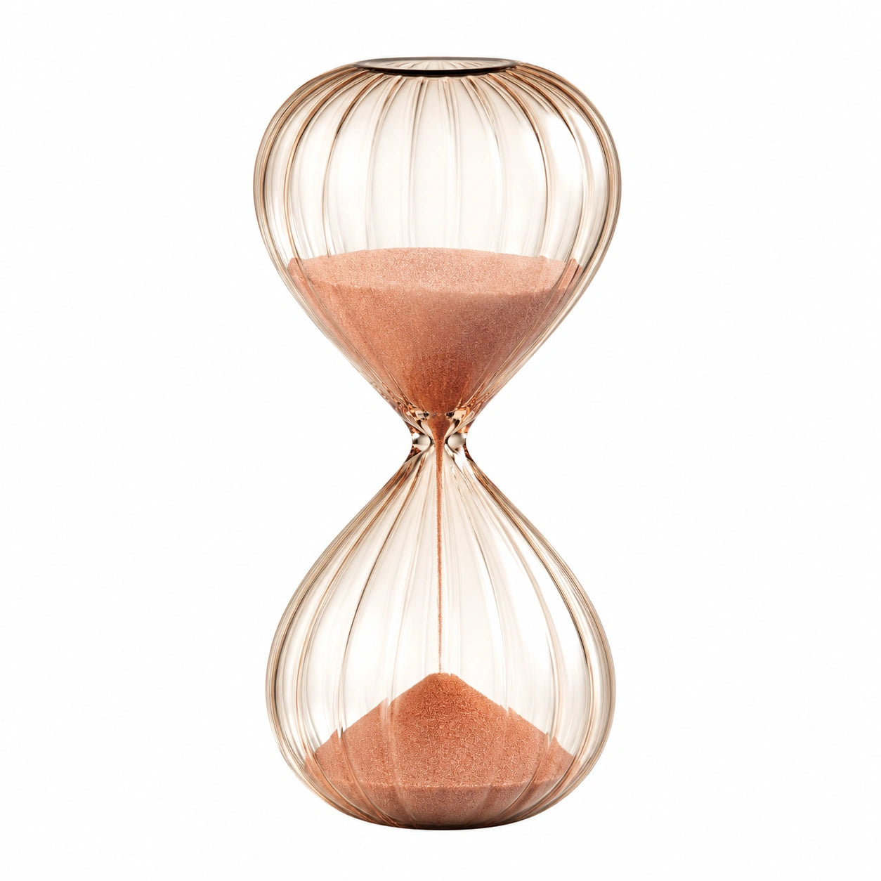 Sanduhr 30 Minuten Transparent/Orange Dekoration