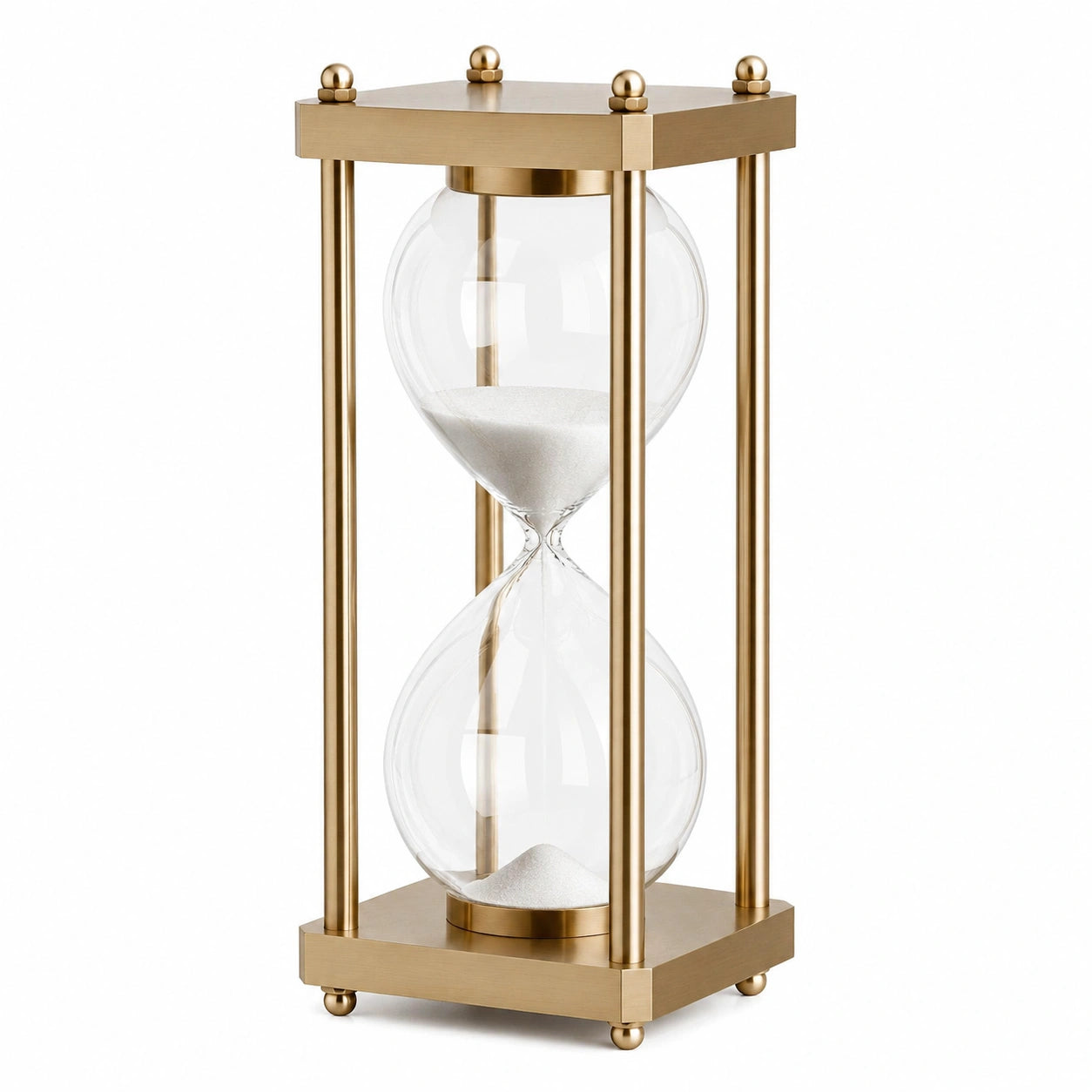 Elegante Sanduhr mit goldenem Rahmen, 60 Minuten, 26cm