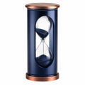 Moderne Sanduhr Blau mit Kupferakzenten