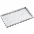 Marmor Tablett Weiß Rechteckig 40x20cm
